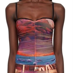 NWT XS  MIAOU Multi Color Renzo Camisole